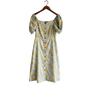 Sugar + lips size small linen palm dress